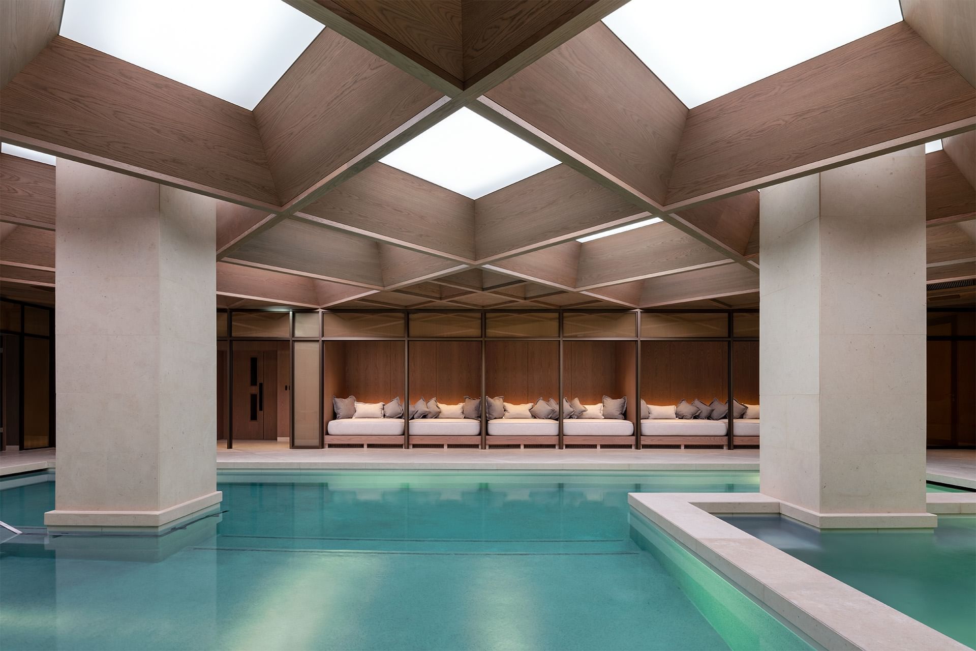 Unique Indoor Pool at the Londoner, Edwardian Hotels Group