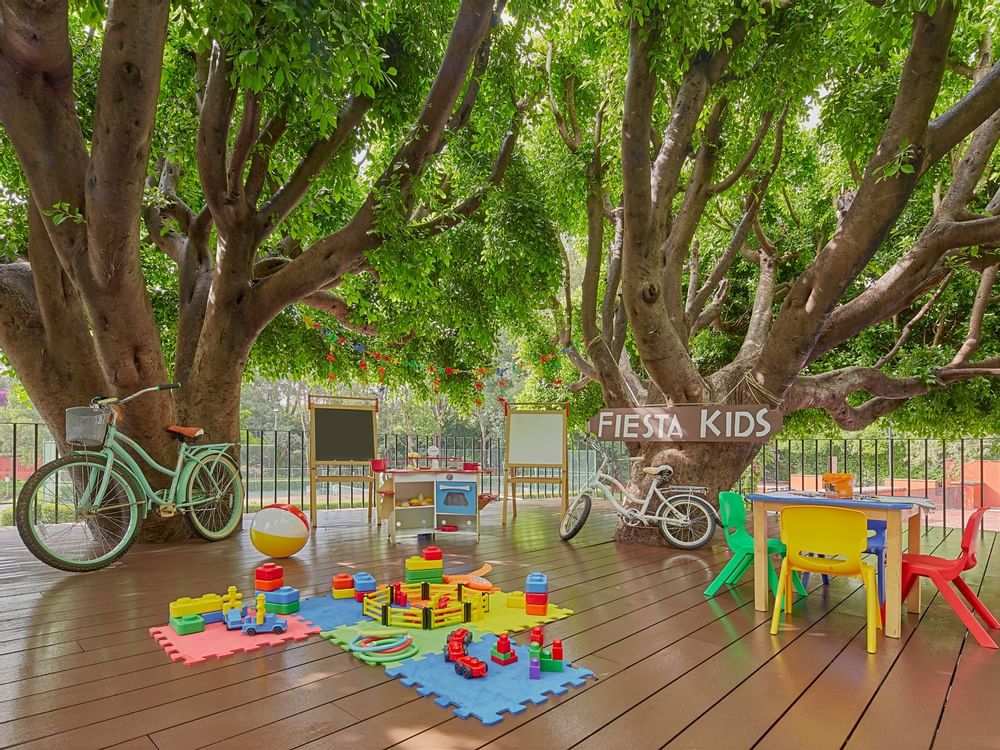 Rooftop playing area of Fiesta Kids Club at FA Hotels & Resorts