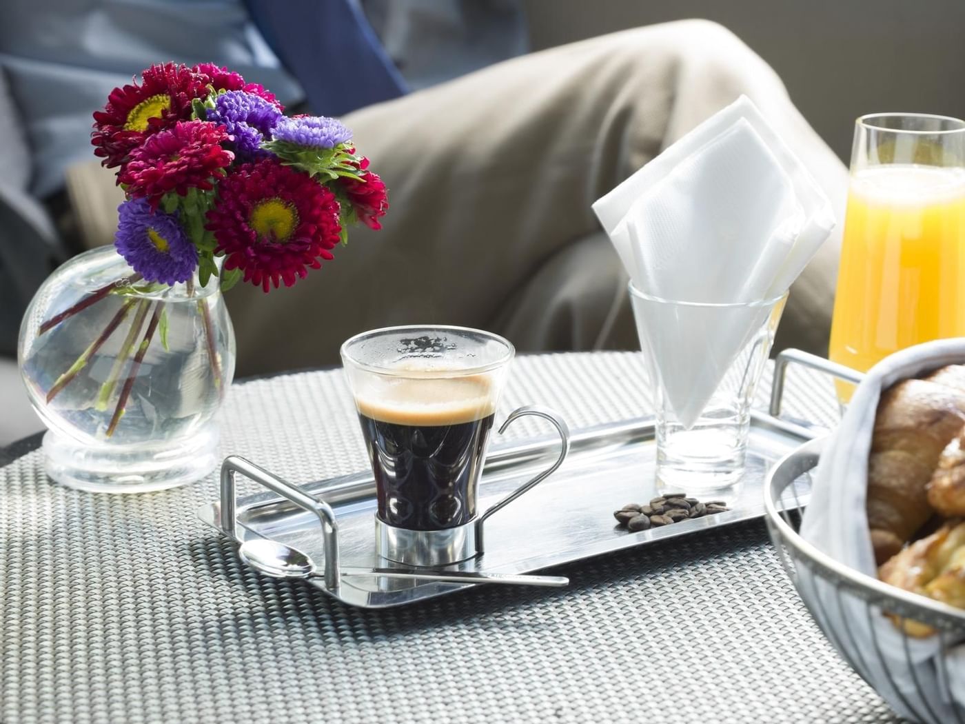 Close-up on a coffee served in Starbucks at FA Cancún Villas