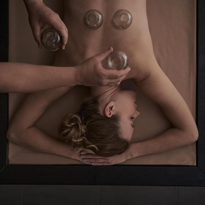 Lady having a spa treatment at Falkensteiner Hotels & Residences 