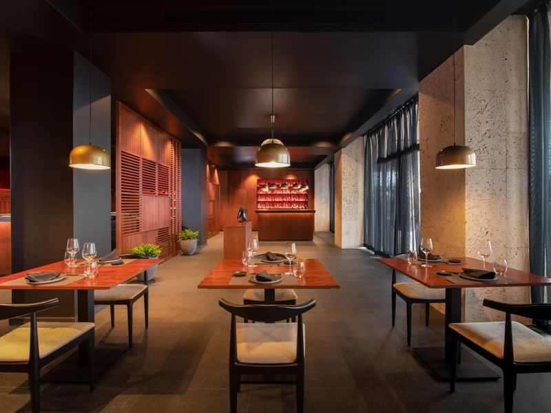 Interior of Seishin restaurant at Live Aqua Beach Resort Punta Cana