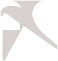 Gray partial mark of Skiing club logo used at Falkensteiner Hotels